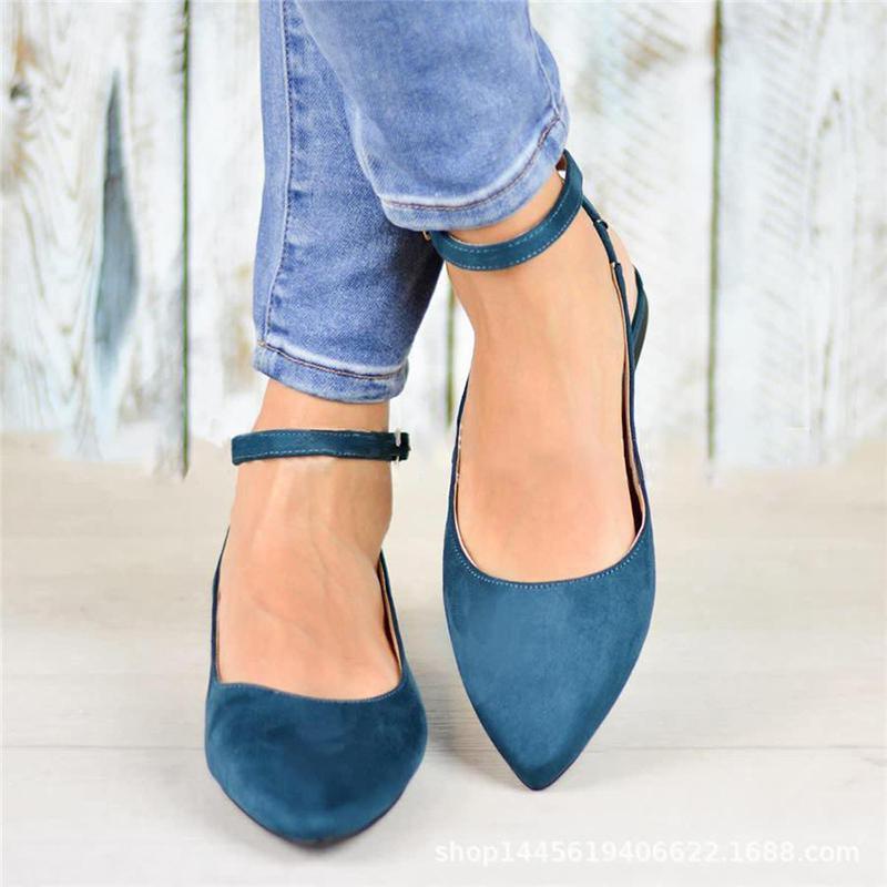 Fashion Pointed Suede Flats