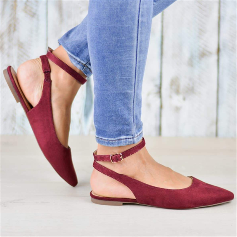 Fashion Pointed Suede Flats