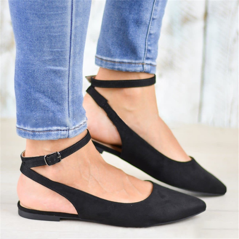 Fashion Pointed Suede Flats