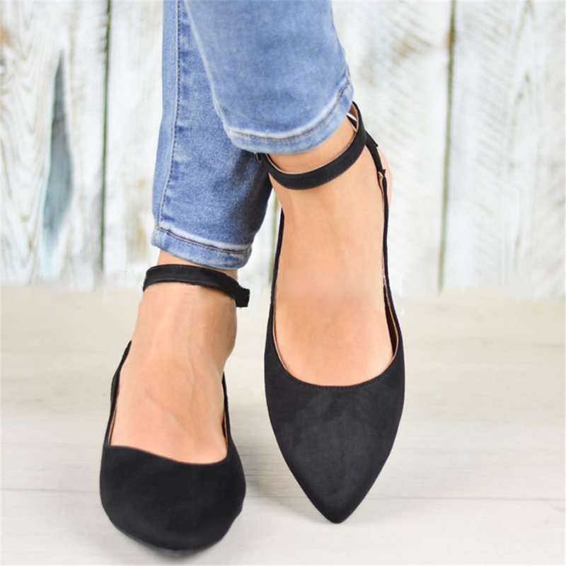 Fashion Pointed Suede Flats