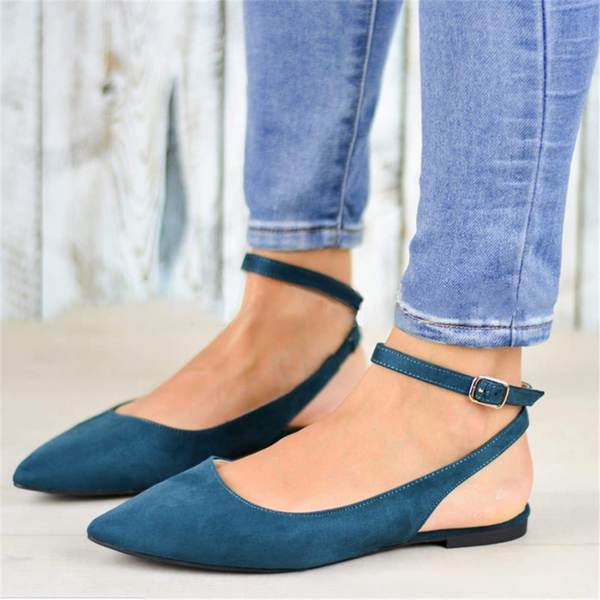 Fashion Pointed Suede Flats