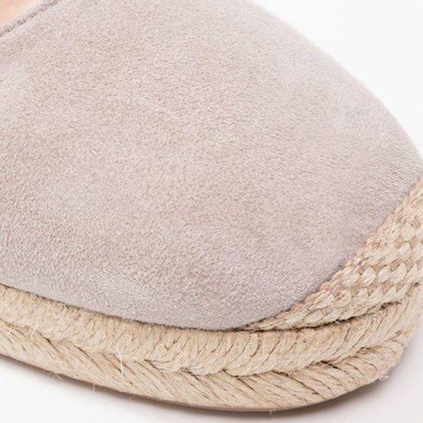 Plus Size Espadrille Wedge Sandals Elastic Band Slip On Sandals